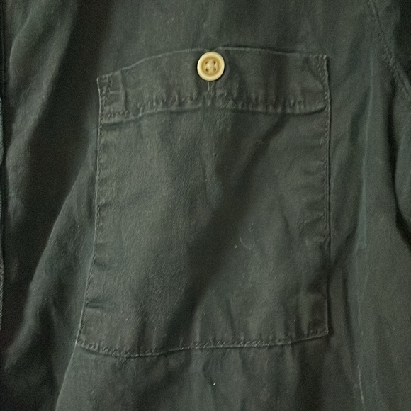 Banana Republic size 14 black button down with waist tie dress - Picture 4 of 9